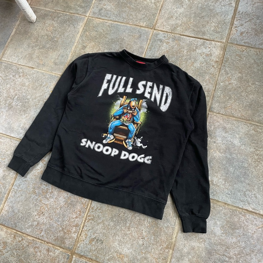 Full Send x Snoop Dogg Crewneck Sweatshirt Collab Size Small Nelk Boys
